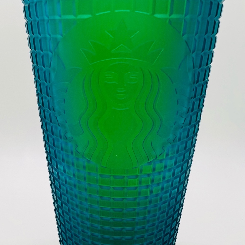 Starbucks Aqua Lime Green Jelly Grid Tumbler VENTI BEACH Limited Edition Summer